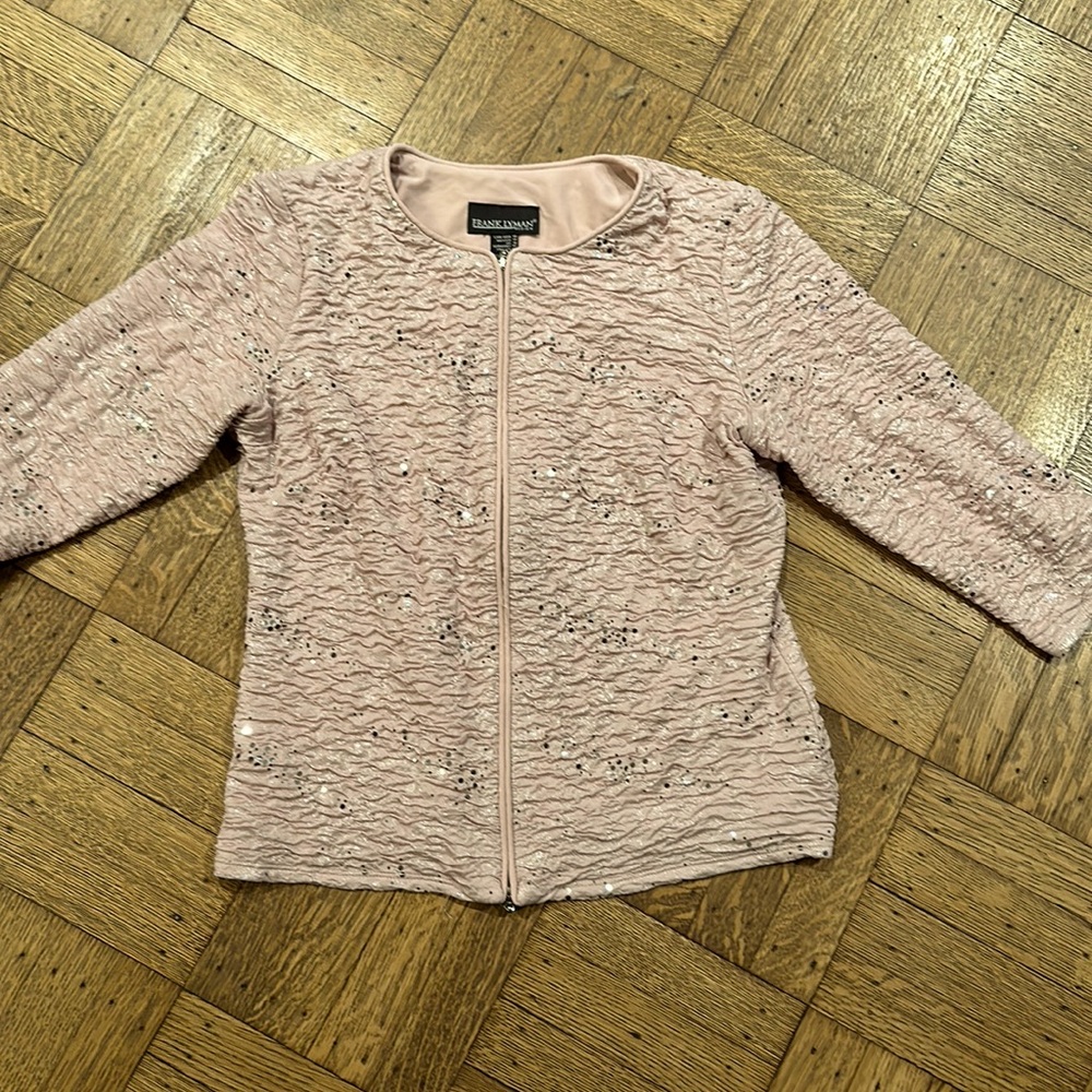 Franklyman jacket. NWT. Size 14. Unlined, ¾ length sleeves